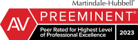 Martindale-Hubbell Preeminent Peer Rated for High Professional Excellence 2023