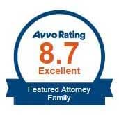 Avvo Rating | 8.7 Excellent | Featured Attorney Family